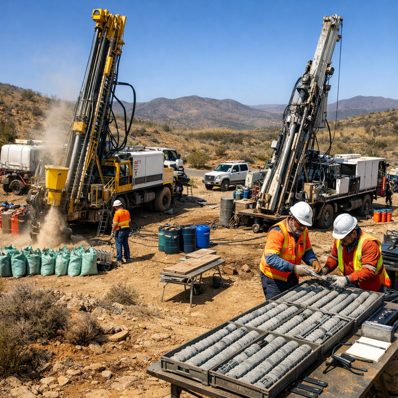 How is drilling done in Gold and Silver Mining Operations?