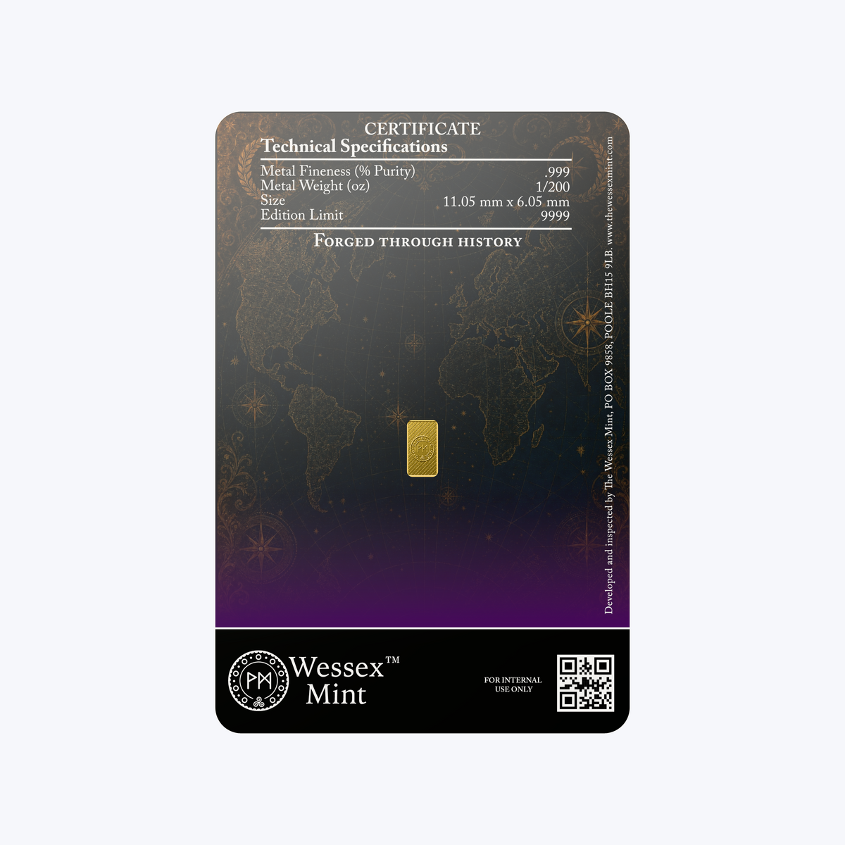 Saint George & the Dragon 1/200th oz Solid Gold Bar
