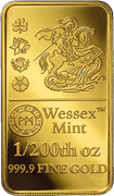 George and the Dragon gold bar