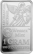 Archangel Michael silver bar