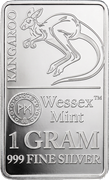 Kangaroo silver bar