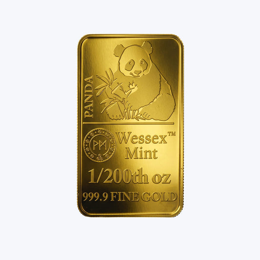 Panda 4 Solid Gold Bars